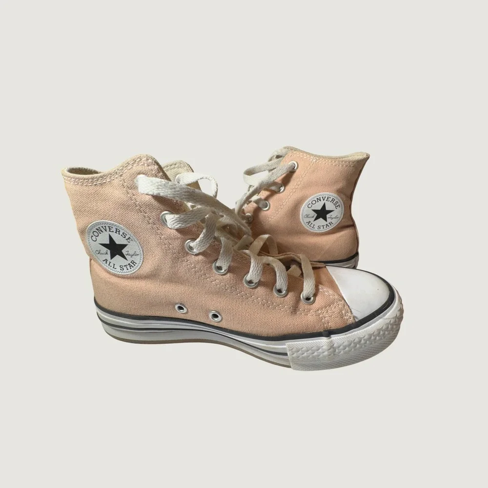 Converse Chuck Taylor All Star High Top Peach Apricot Kids 3.5 A12300F Sneaker